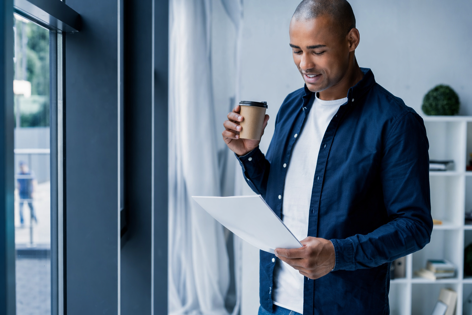 Man reviewing IRS Fresh Start Program options with a tax professional in Arlington