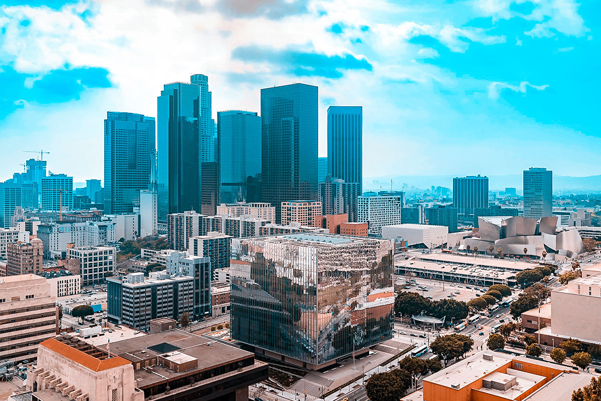 Los Angeles skyline representing local IRS tax relief services