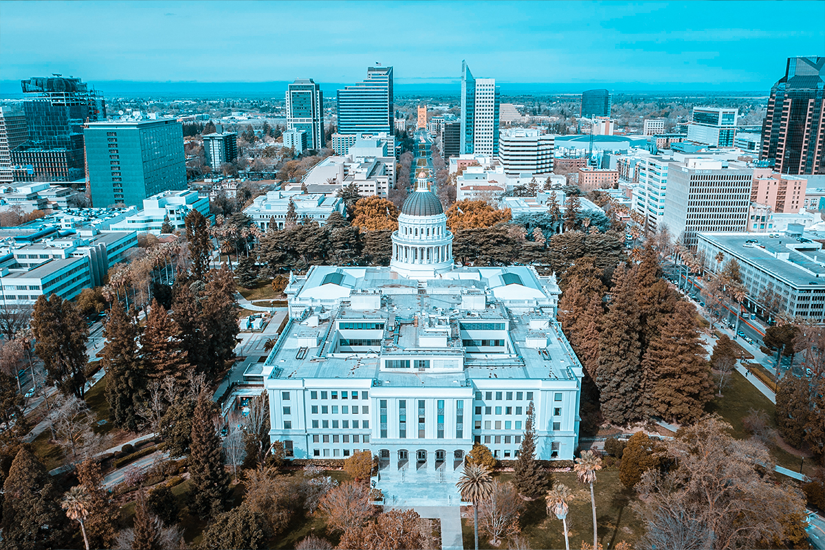 Sacramento skyline representing local IRS tax relief services