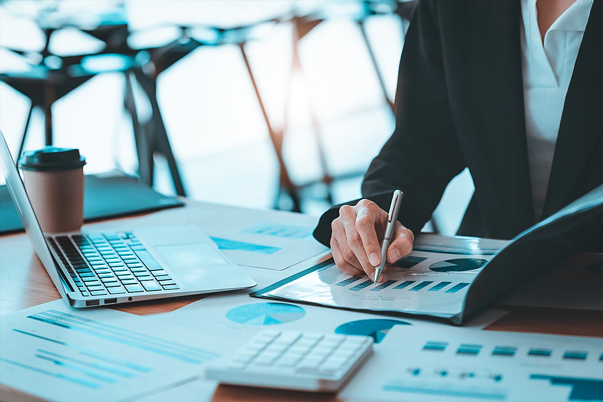 Tax documents and financial paperwork for IRS debt relief