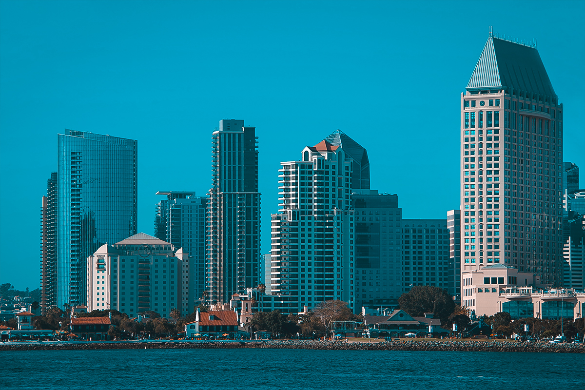 San Diego skyline representing local IRS tax relief services