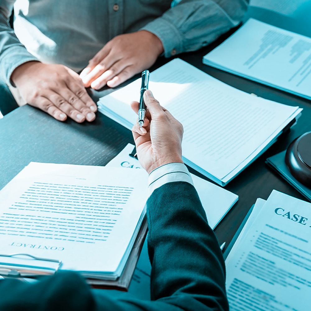 Tax attorney explaining IRS debt relief options to client in Yonkers